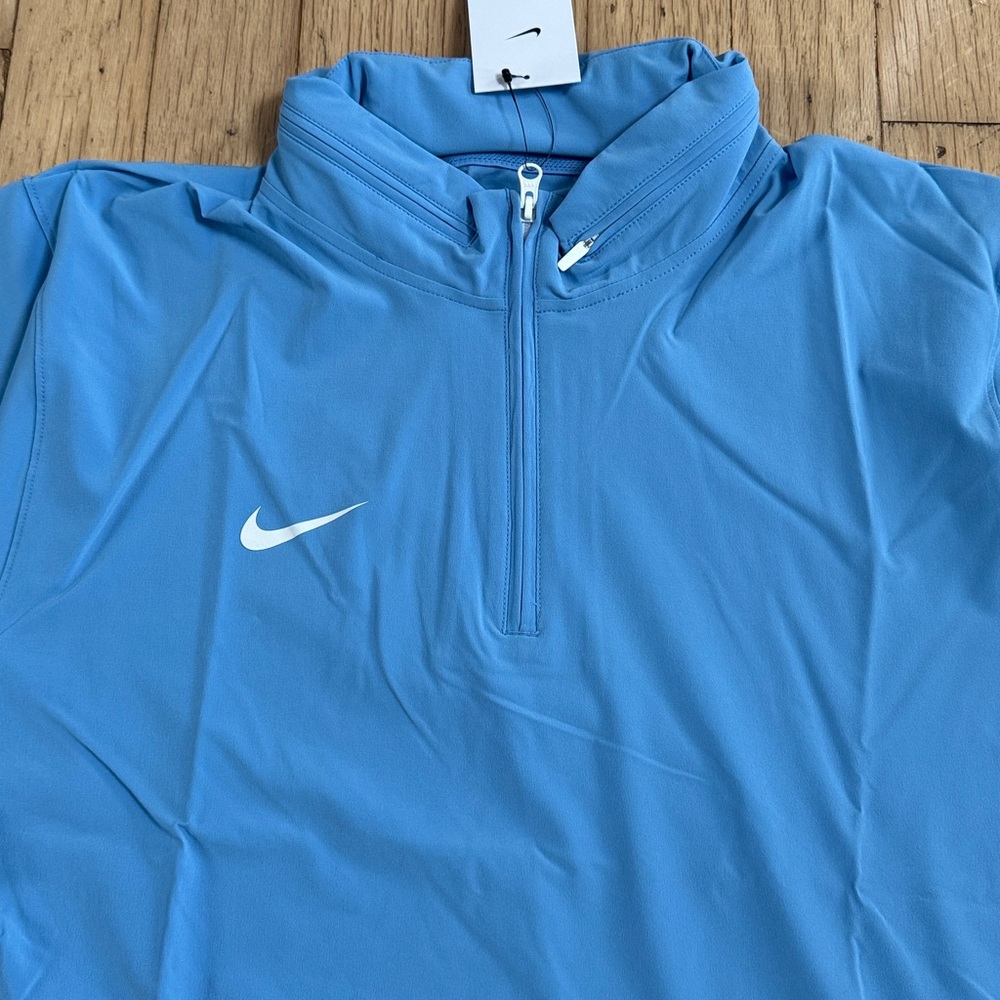 Nike Light Blue Half-Zip Pullover Jacket - image 2